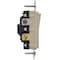 Hubbell Wiring Device-Kellems TradeSelect, Switches and Lighting Controls, Decorator Switch, Residential Grade, Rocker Switch, General Purpose AC, 4 Way, 15A 120/277V AC, Push Back and Side Wired, Light RSD415LA - alternate 2